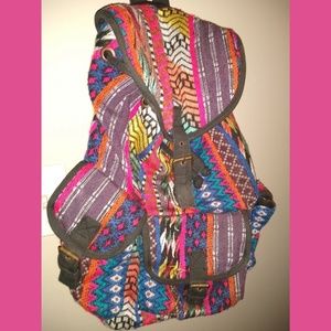 Bohemian Hippie Boho Rainbow Backpack